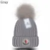 Fashion Casual Artificial Wool Ball Beanies Letter Unisex cap