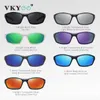 Solglasögon Vicky Sports Folding Sun Glasses Men Ultra-Light Dazzle Color Windproof Portable Cycling Polarised Women S24101