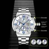 Horloges Mode Heren Horloges Luxe Roestvrij Staal Quartz Horloge Kalender Heren Business Casual Lederen Horloge Lichtgevende Klok 231219