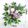 Flores decorativas girassol artificial casamento arco decoração limiar guirlanda rosa flor falsa para casa festa decorações de parede sinal de boas-vindas