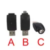 Adaptateur de chargeur USB sans fil Ego mâle femelle 510 filetage pour stylo vaporisateur CE3 808D chargeurs USB boîte Mods batterie