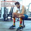 Skarpetki męskie unisex wsparcie nogi nogi kolanowe antynarkotykowe Sock Men do biegania rowerowego przeciw zmęczeniu