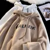 Designerin Cel Women and Men Hooded Hoodie Dicked Mens Herbst und Winter 2023 Neue amerikanische übergroße übergroße trendige Kapuzenjacke Cel J1qo 17ez Po4a