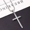 Collier avec pendentif croix en acier inoxydable, plaqué or, Hip Hop, pour femmes et hommes, nouvel arrivage