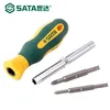 SATA 6 in 1 Multi Screwdriver Magnetic Bit Rubber Handle Removable Tool Slotted Phillips Type 09347 Y200321257s