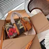 23FW Damen Luxurys Designer Onthego Speedy Flower Totes Handtasche Shouder Crossbody Damenhandtaschen Beutel Geldbörse Messenger Bag 25 cm