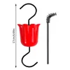 Other Bird Supplies Hummingbird Feeder Trap Hooks With Brushes Multi-Functional Outdoor Storage Rack Anti Leakage Home Ant Moat For Garden