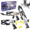 Transformationsspielzeug Roboter Drei-Modus-Mini-Force-Transformationsschwertspielzeug mit Ton und Licht Actionfiguren MiniForce X Deformationswaffe Waffenspielzeug 231218