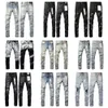 Rak ben för män designer män designer hip hop mode mens byxor jeans toppkvalitet lila jeans motorcykel cool denim byxa