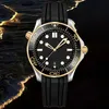 OMG Mens Mechanical Automatic High Quality 41mm Montre Luxe Automatisk mekanisk lysande safir Folding Buckle Waterproof Fashion Business Watch
