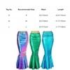 Skirts Womens Skirt Mermaid Role Play Costumes Fish Scale Print High Waist Trumpet Fishtail Skirts for Halloween Role Play Theme Party 231218