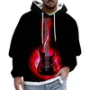 Men's Hoodies Mens Sweatshirt Plain Music Carnival Hoodie Casual Sports Pocket Pullover Instrument Combination Printed H House