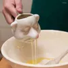 Pişirme Araçları Komik Yumurta Beyaz Ayırıcı Yaratıcı Seramik Yumuşatma Aracı Çok Fonksiyonlu Snot Cüce Sarısı El Sifting Filtresi Mutfak Tedarik