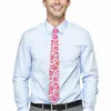 Bow Ties Lips Drukuj krawat niekończące się pocałunki codzienne noszenie przyjęcia szyja mężczyźni klasyczne przypadkowe akcesoria krawat