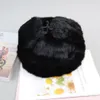 Chapeaux de trappeur pour hommes, casquettes chaudes en fourrure de lapin naturelle, chapeau de bombardier avec oreillettes, hiver, Ushanka russe Real 231219