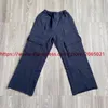 Calças de brim masculinas lavadas multi bolso sweatpants jogger homens mulheres 1 qualidade cordão macacão calças de carga calças 231219