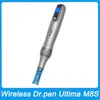 Dr.pen Ultima M8S Caneta Derma profissional sem fio com 2 unidades de cartuchos de agulha de 18 pinos para crescimento do cabelo Microneedle Meso Therapy Anti Backflow Micro MTS Dermapen