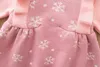 Flickans klänningar Ny prinsessa stickad klänning 2021 Autumn Girl Dress Children Winter Long Sleeve Christmas Party Dresses Kids Girls Clothes 1 Years