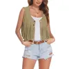 Women's Vests Retro Ladies Vest Women Vintage Hippie Fringe Tassel Sleeveless V Neck Cardigan Western Jacket