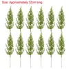 Decorative Flowers 1-10PCS Christmas Artificial Pine Needles Branch Xmas Tree Wreath Green Fake Plant For Home Decor Wedding Bouquet DIY