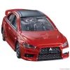 Elektrische RC Auto Tomy Tomica Premium 02 Lancer Evolution Final Edition Legering Voertuig Diecast Metaal Model Kinderen Speelgoed Jongens 231218