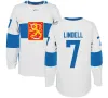 Maillot de l'équipe de Finlande de hockey de la Coupe du monde 2016 2 Jyrki Jokipakka 3 Olli Maatta 7 Esa Lindell 9 Mikko Koivu Maillots de hockey personnalisés 53