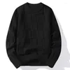 Männer Pullover Männer Herbst Winter Koreanische Pendeln Stil Harajuku High Street Langarm Allgleiches Chic Baggy Strickwaren College Täglich