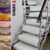 Halılar 2 PCS Yumuşak Merdivenler Halı Uzun Peluş Sahte Yün Halısı Kaymaz Dikdörtgen Kendi Yapışkanlı Merdiven Paspasları Adım Koruma Kapağı