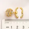 Orecchini in acciaio inossidabile oro Orecchini per le orecchie delle orecchie della marca Diamond Earring Earring Gioielli da sposa Regali di compleanno