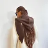 Sciarpe Morbide Sciarpe lavorate a maglia da donna Moda Scaldacollo tinta unita Collo invernale Avvolgenti antivento Scialle da esterno