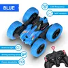 Novo coche de controle remoto 4WD Stunt Rc Cars 360 Double Side Rc Stunt Car Rotate Carros De