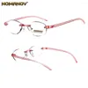 Okulary przeciwsłoneczne TR90 Ultra światła pamięć moda Różowa rama przeciw fatdze beztłuszczowa beztłuszczowa okulary odczytu 0,75 1 1,25 1,5 1,75 2 2,25 2,5 do 4