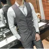 Heren Vesten M5XL Plus Size Slim Fit Heren Pak Vest Casual Man Formele Businss Mannelijke Vest Gilet Homme XXXXXL 231219