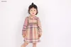 New baby dress minimal design girl dresses kids designer clothes Size 100-130 Long sleeved child skirt toddler frock Dec05