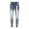 Paarse jeans Denim broek Heren paarse jeans Designer Jean Herenbroek High-end kwaliteit Recht ontwerp Retro Streetwear Casual joggingbroek Joggersbroek 29-40