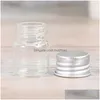 Vasen 20 stücke 5 ml Glas Lagerung Flaschen Aluminium Wunsch Gläser Mini Transparent Drop Lieferung Home Garten Dh73E