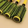 Brosses à cheveux 6 tailles salon Barber Wood Handle Handle Bristles Round Hair Peigt Brush Professional Dressing Hair Brush Tools Hair Styling Tools 4 # 231218