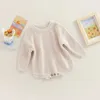 Trui Peuter Baby Trui Jongen Meisje Winterkleding Gebreide Oversize Romper Warm Ronde Hals Top Met Lange Mouwen L23121511