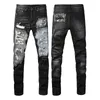 Miri Wysokiej jakości moda dżinsy dla designerskiego stylu designer dżinsowego pant w trudnej sytuacji Rower Black Blue Jean Slim Fit Motorcycle 29-40