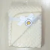 Blankets Swaddling Swaddling born Thermal Soft Fleece Blanket Solid Bedding Set Kids Cotton Quilt Infant Bedding Swaddle Wrap 231219