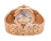 Роскошные часы Abeey Audermars Pigue Piggy 37 мм с краем розового золота -15451OR ZZ.1256OR.01Механические часы, швейцарские