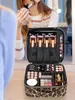 Storage Boxes Travel Makeup Cosmetic Case Organizer Portable Artist Bag With Adjustable Dividers For Brushes Toiletry Jewelry