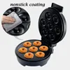 Fabricantes de pão 220V Mini Donut Machine Electric 1000W On-Stick Cozpy Kid's Snacks Snacks Sobremesas Breakfast faz 7 donuts