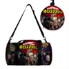 Bolso cilíndrico de Anime My Hero Academy, bandolera de un hombro para baloncesto, bolso de mano para Fitness al aire libre, regalos para niño y niña