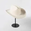 Wide Brim Hats Bucket 100 pure wool Cowboy hat with concave brim for men and women s fashionable 231219