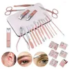 Kit per nail art Set per manicure clipper in acciaio inossidabile Multi-quantità da scegliere Kit per toelettatura per orecchie in oro rosa Strumenti per cuticole