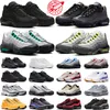 Designer 95 running shoes men women 95s Triple Black White Stadium Green OG Neon Crystal Blue Bred Dark Beetroot Solar Red Smoke Grey mens trainers sneakers