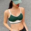 Tenue de yoga Soutien-gorge de sport pour femmes avec petits seins Push-up Beau dos montrant une grande résistance sans jantes