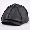 Ball Caps Arrival Genuine Leather Hat Male Cow Cap Men's Cowhide Warm Baseball Adult Autumn Winter Outdoor Octagonal B-7207