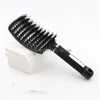 Hair Brushes Dhs Ship Wholesales Women Scalp Mas Comb Bristle Nylon Hairbrush Wet Curly De Hairs For Salon Hairdressing Styling Drop Dhqyh